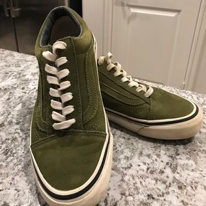 Green suede VANS sneakers